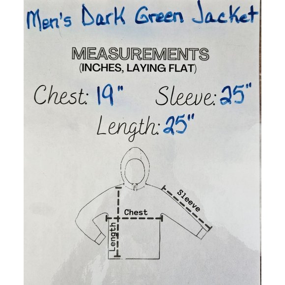 All In Motion Men Jacket Size Small Lightweight Water Repellent Dark Green Zip - Picture 10 of 10